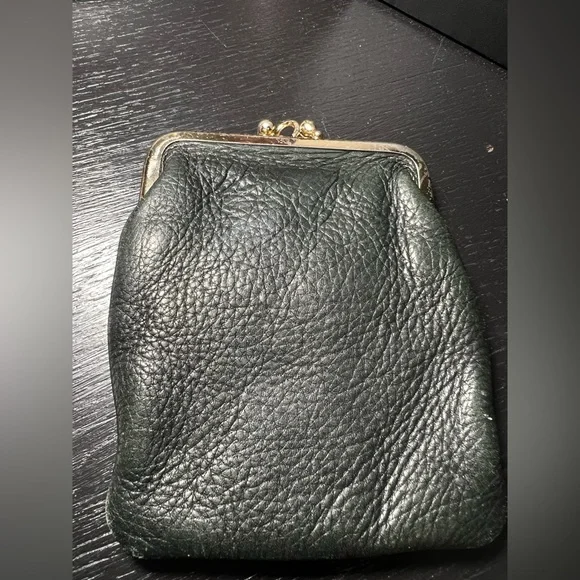 Vintage Genuine Leather Kisslock Clutch - Picture 3 of 7